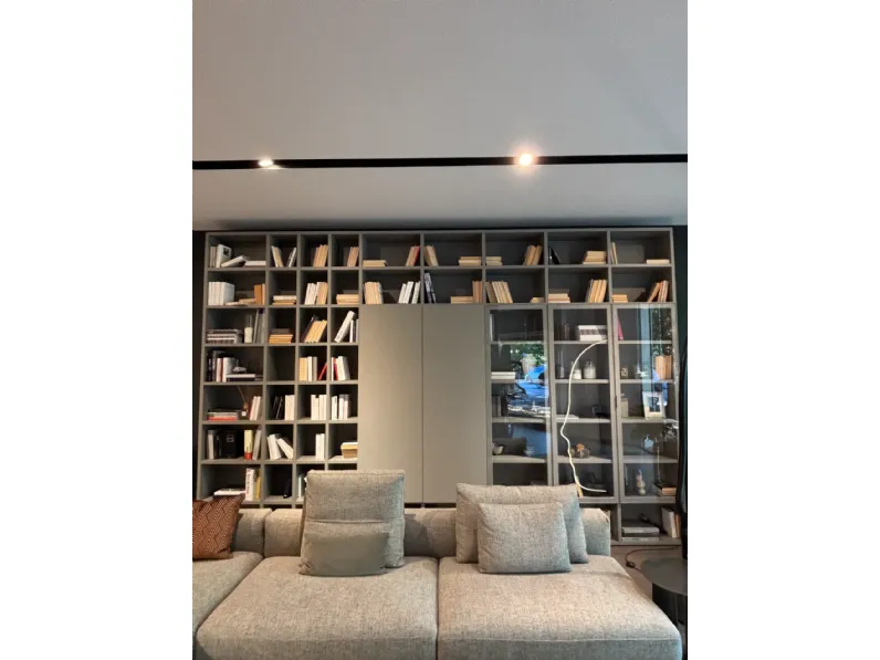 Libreria Caccaro in laccato opaco scontata -57%: scopri Libreria artigianale 