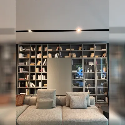 Libreria Caccaro in laccato opaco scontata -57%: scopri Libreria artigianale 