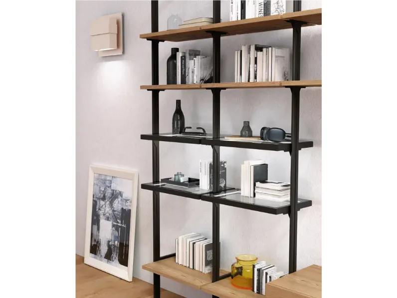 Libreria Mobilificio bellutti in legno scontata -32%: scopri Libreria composizione 4
