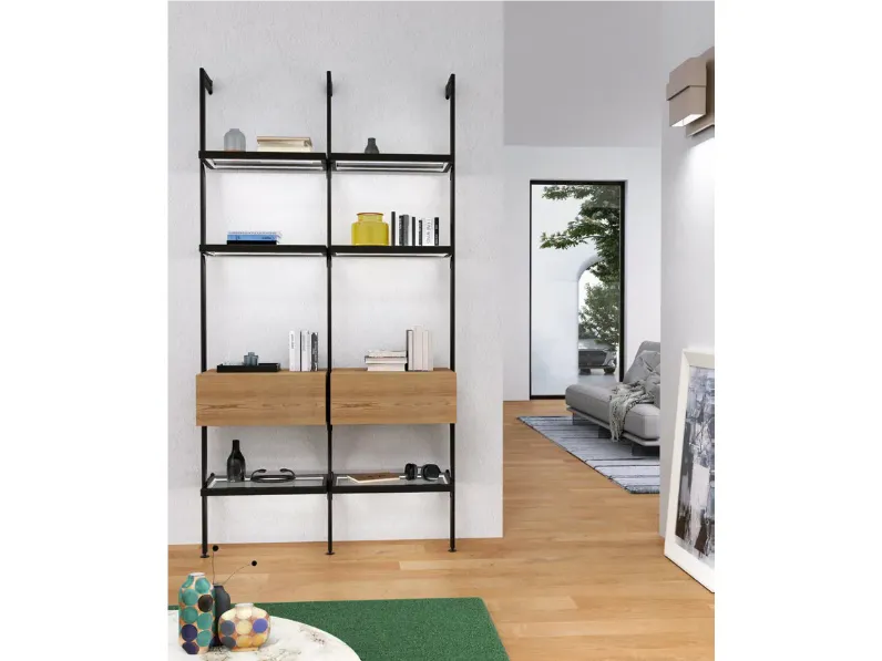 Libreria Mobilificio bellutti in legno scontata -32%: scopri Libreria composizione 4