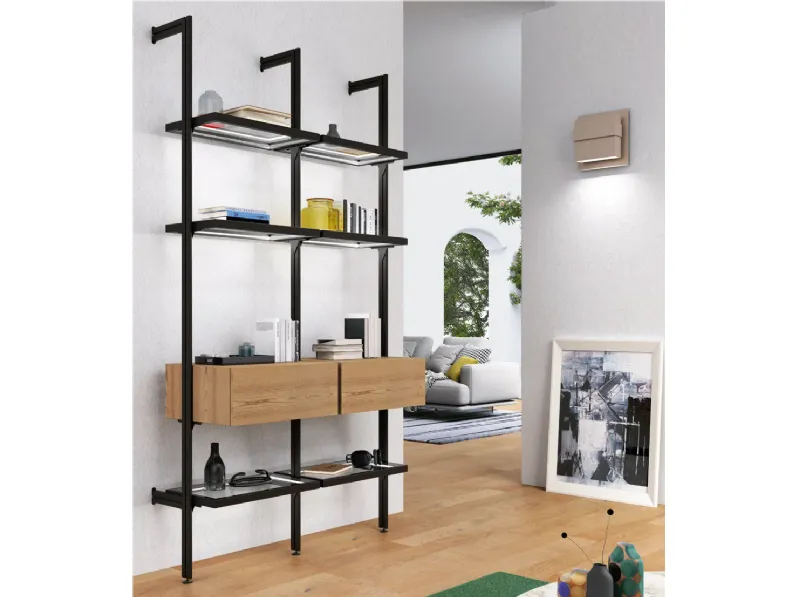 Libreria Mobilificio bellutti in legno scontata -32%: scopri Libreria composizione 4