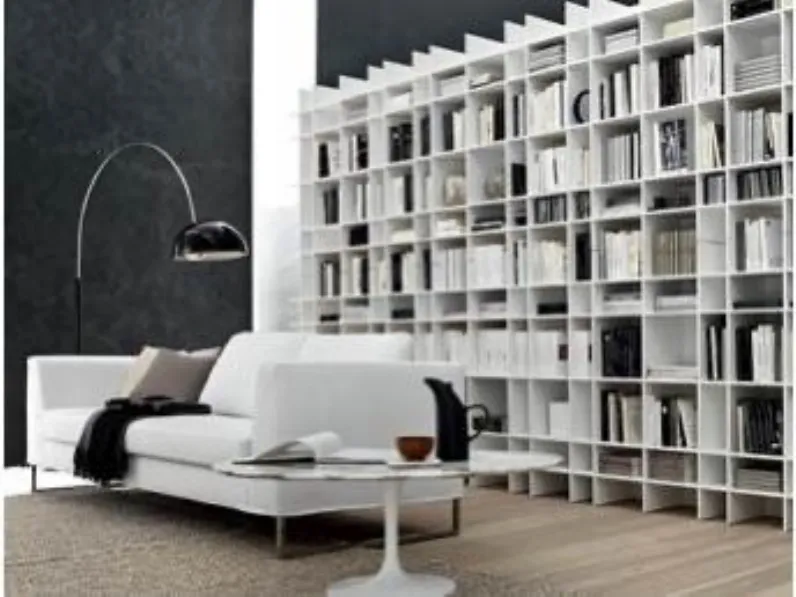 Libreria Libreria face in stile moderno di Modulnova in OFFERTA OUTLET