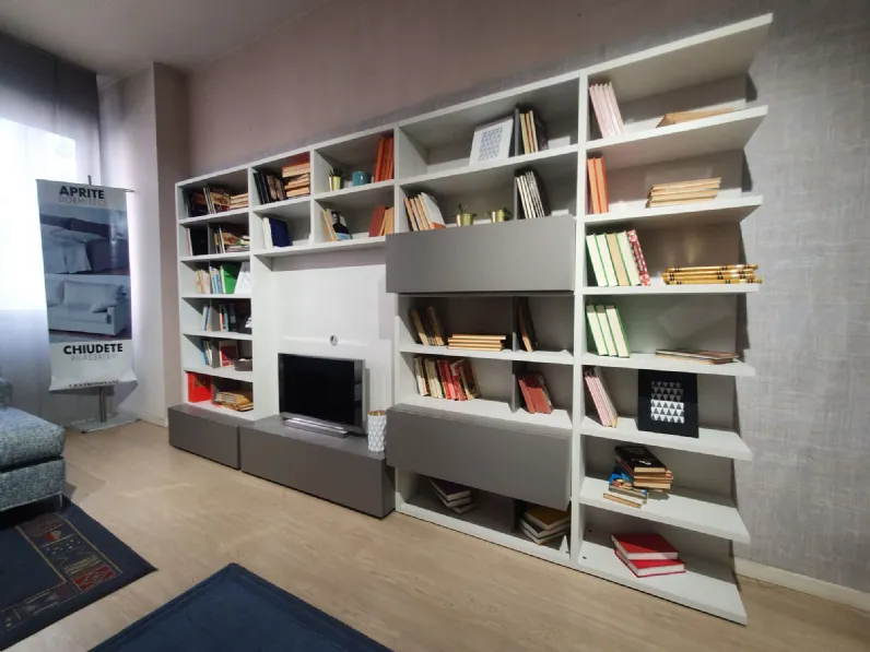 Libreria Libreria in stile moderno di Pianca in OFFERTA OUTLET