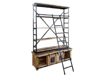 Scopri la Libreria industrial newport con scala etnica a prezzo scontato. Outlet arredamento!