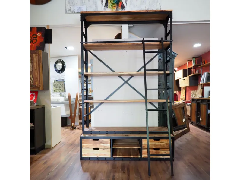 Libreria Libreria industrial rj agora' Outlet etnico in stile moderno con  forte sconto