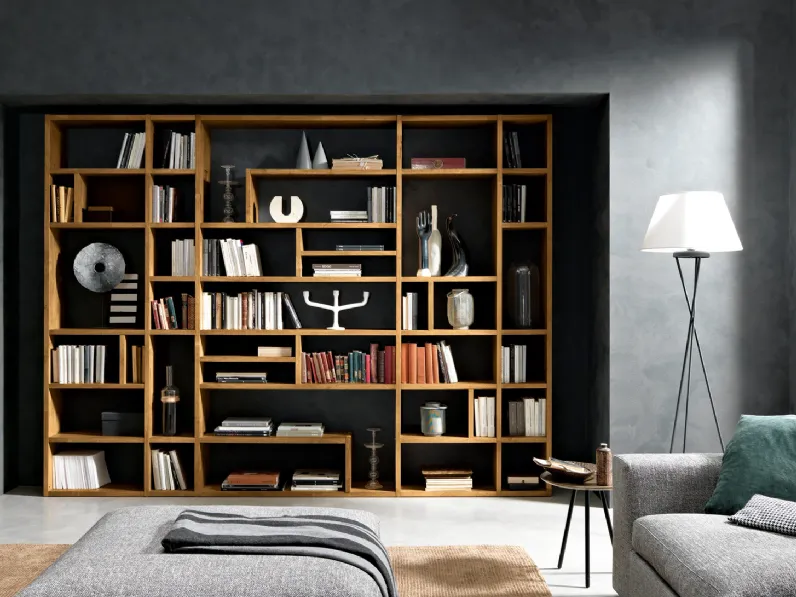 Libreria Artigianale in legno scontata -26%: scopri Libreria mix in legno massello