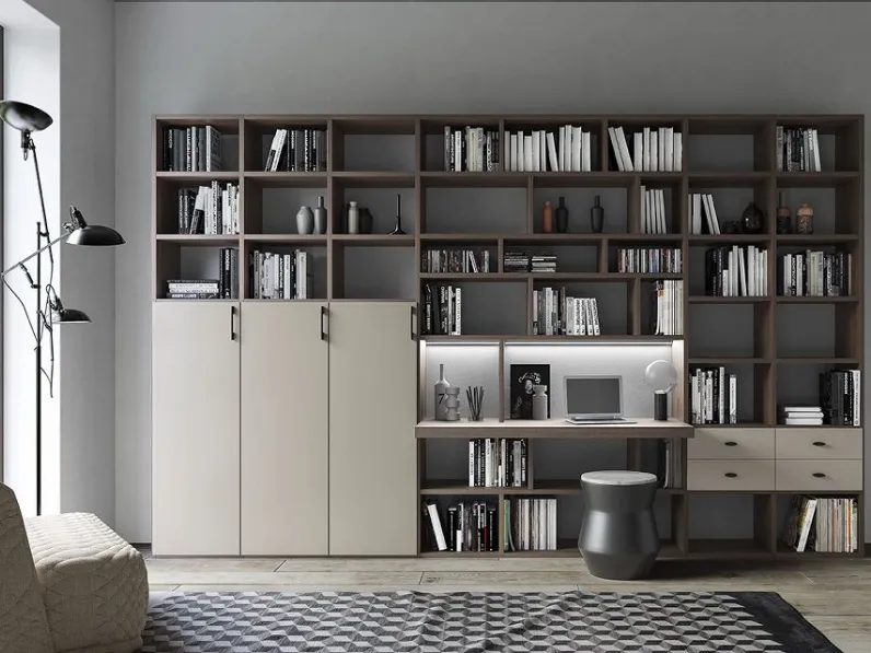 Libreria Libreria mod.elegant Corazzin in stile moderno con forte sconto