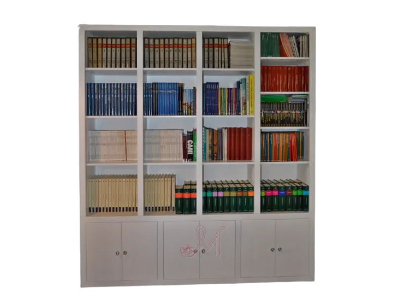 Libreria Libreria moderna in legno massello stile moderno Libreria moderna in legno massello di Mirandola nicola e cristano in offerta