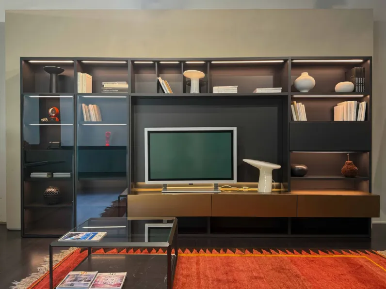 Libreria Libreria modo Sangiacomo in stile design a prezzi outlet