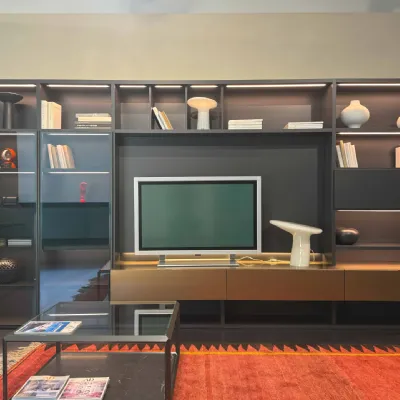 Libreria Libreria modo Sangiacomo in stile design a prezzi outlet