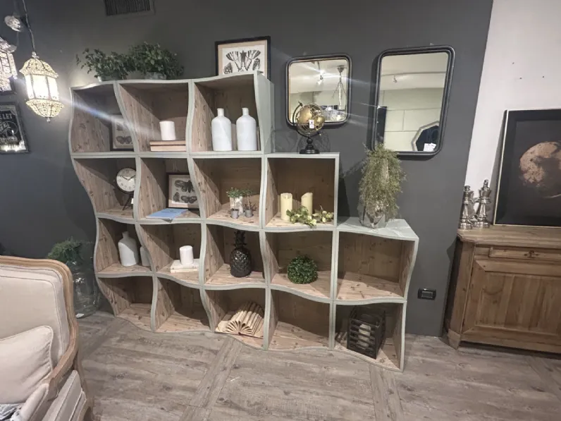 Libreria Libreria moduli  Dialma brown in stile design con forte sconto