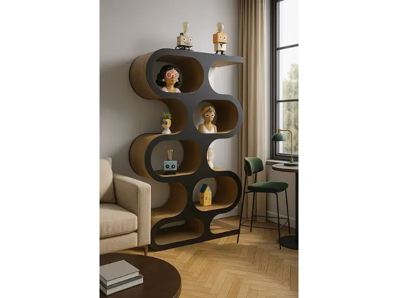Libreria Libreria oldman stile design di Outlet etnico in offerta