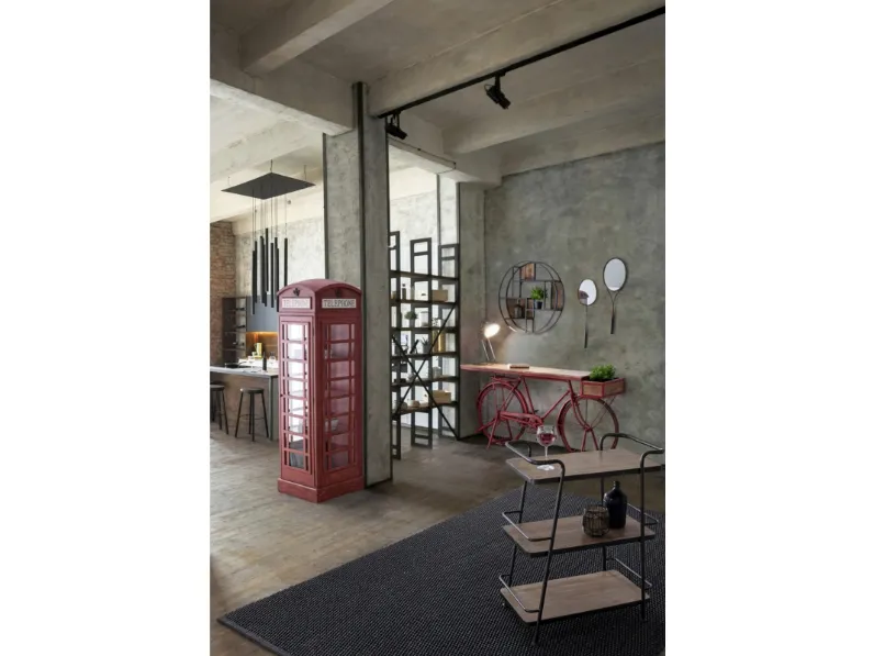 Libreria Libreria red cabin Bizzotto in stile design in offerta