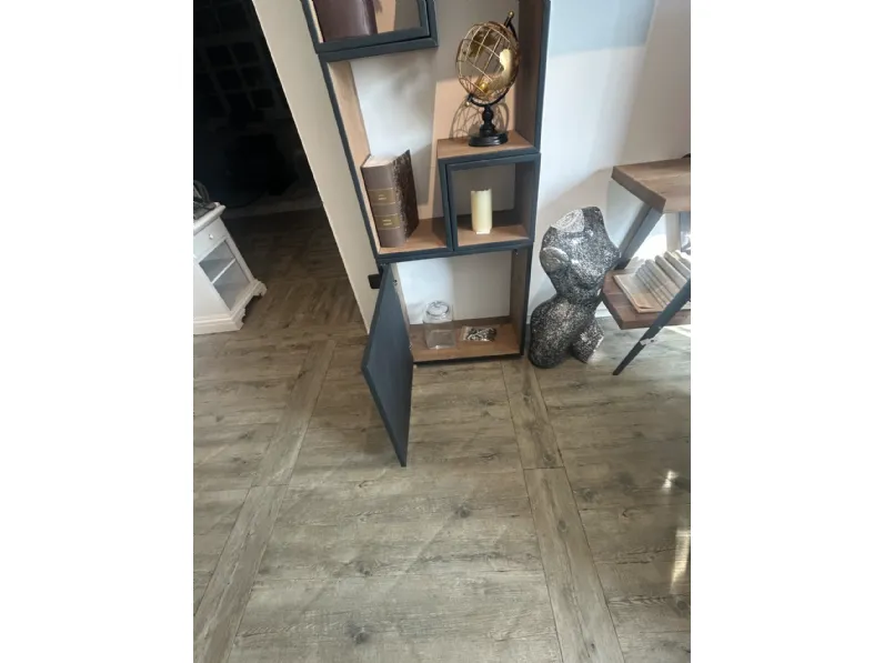 Libreria Dialma brown in legno scontata -50%: scopri Libreria tetris 