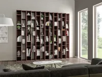 Libreria Living 565 stile moderno di Giessegi scontata del 30%