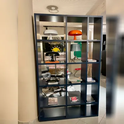 Libreria Living system Novamobili in stile design a prezzi outlet