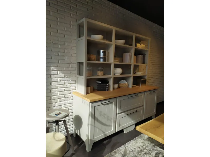 Libreria Lube cucine in legno a prezzo Outlet: scopri Provenza