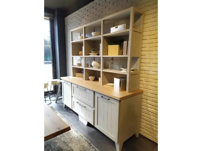Libreria modello Provenza di Lube cucine in Offerta Outlet