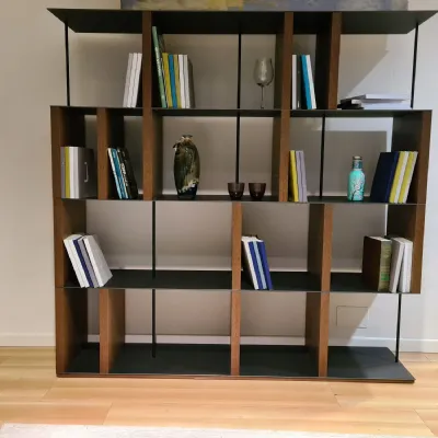 Libreria Manhattan Jesse in stile design a prezzi outlet