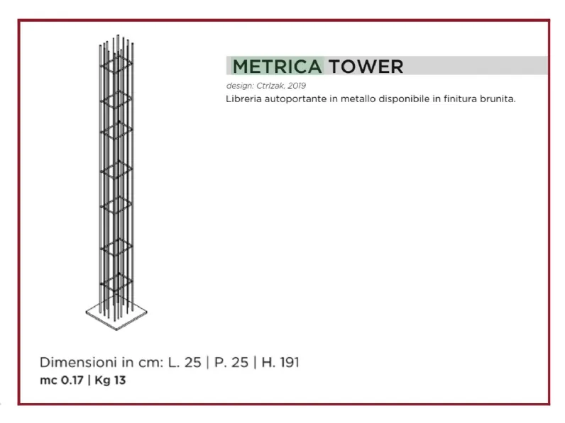 Libreria modello Metrica tower di Mogg a prezzo Outlet