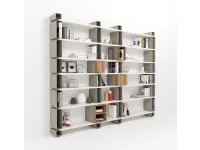 Libreria Metro bl Md work in stile design con forte sconto