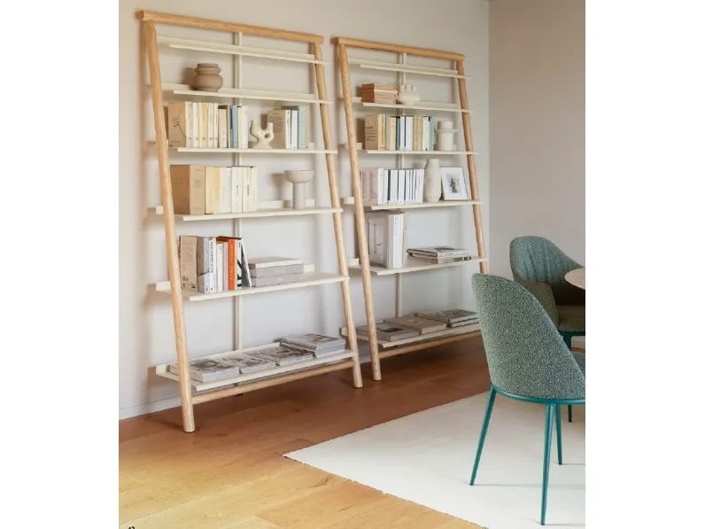 Libreria Libreria legno e metallo stile design di Midj scontata del 21%