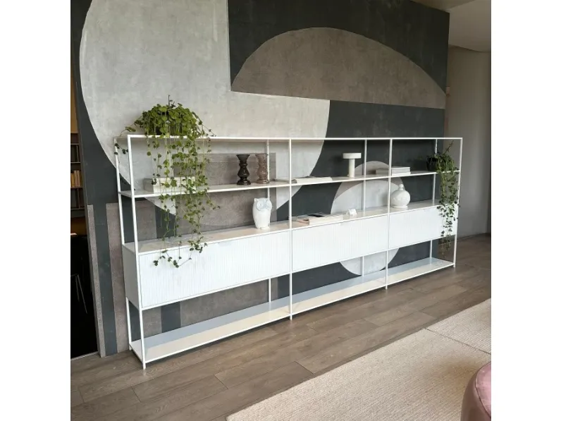 Libreria Mdf in metallo in Offerta Outlet: scopri Minima