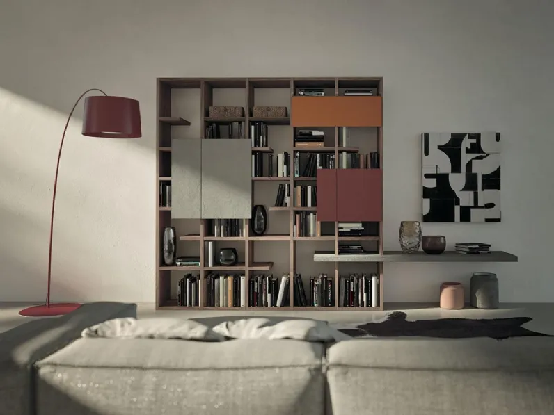 Libreria Mobilgam in legno in Offerta Outlet: scopri Horizon
