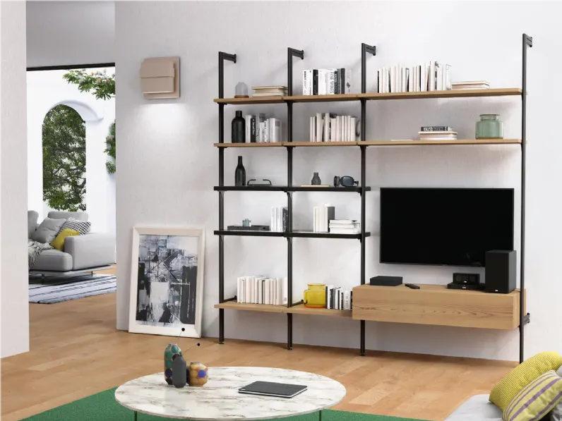 Libreria composizione 3 stile moderna di Mobilificio bellutti in Offerta Outlet