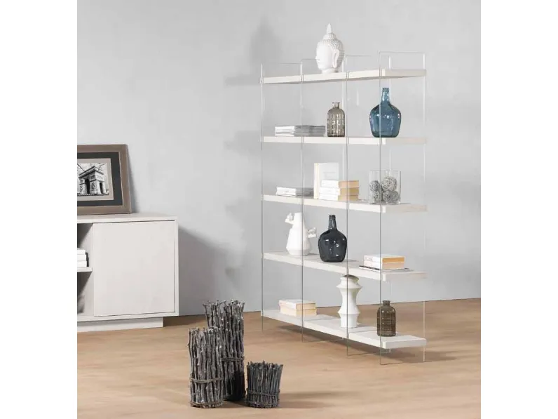 Libreria Mod vertical glass in stile design di Lion's in OFFERTA OUTLET