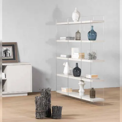 Libreria Mod vertical glass in stile design di Lion's in OFFERTA OUTLET