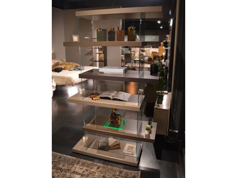 Libreria Lago in laccato opaco a prezzo Outlet: scopri Air - versione 1462