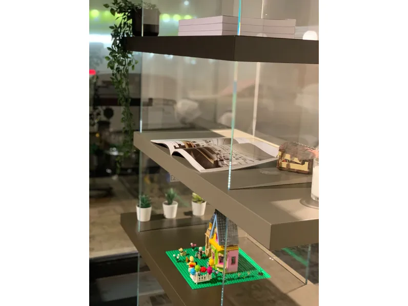 Libreria Lago in laccato opaco a prezzo Outlet: scopri Air - versione 1462