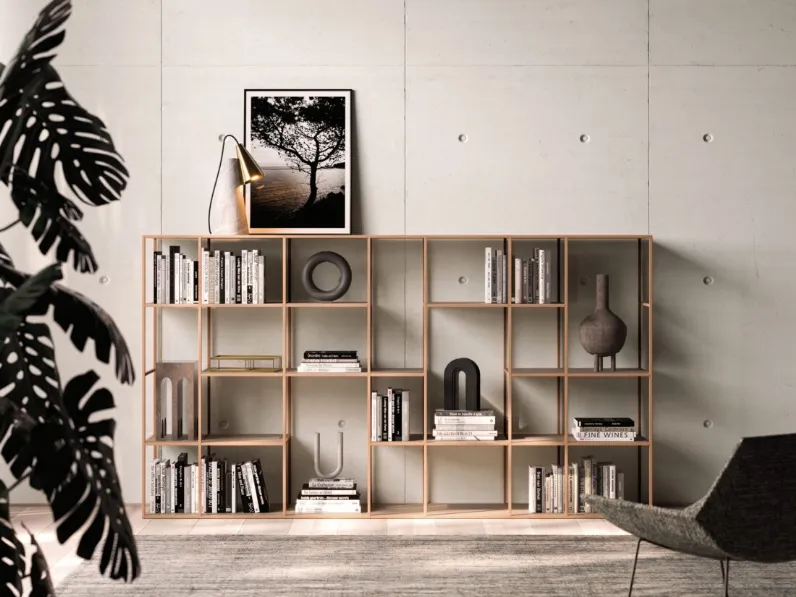 Libreria Grafic 01 in stile moderno di Orme in OFFERTA OUTLET 