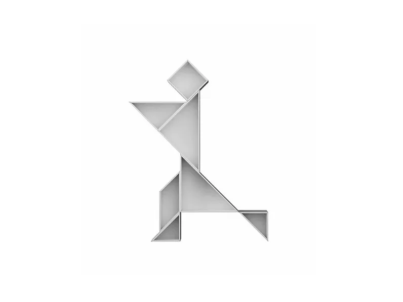 Libreria Lago tangram stile design di Lago scontata del 59%