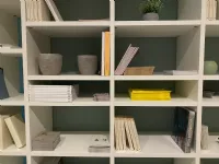 Libreria Libreria a muro bianca Battistella in stile moderna in offerta