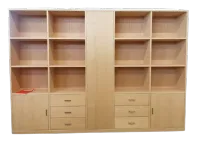 Libreria modello Libreria in legno chiaro di Mirandola nicola e cristano a prezzo Outlet