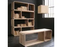 Libreria Libreria in legno massello modulare Outlet etnico in stile design a prezzi convenienti