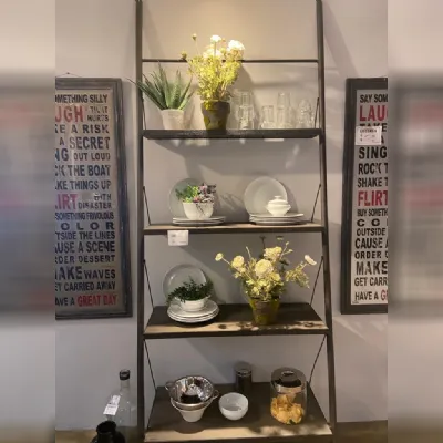 Libreria Dialma brown in legno scontata -50%: scopri Libreria metallo legno