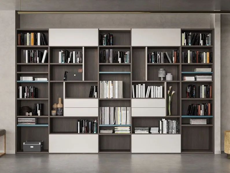 Libreria Libreria mod.elegant Corazzin in stile moderno in offerta