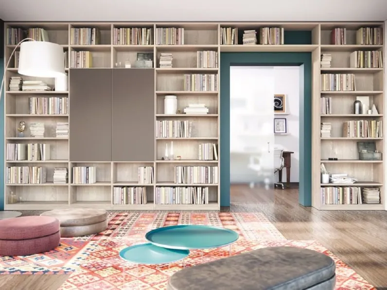 Libreria Corazzin in laminato opaco scontata -50%: scopri Libreria mod. elegant