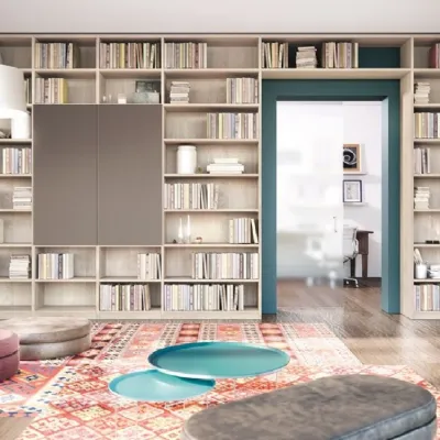 Libreria Corazzin in laminato opaco scontata -50%: scopri Libreria mod. elegant