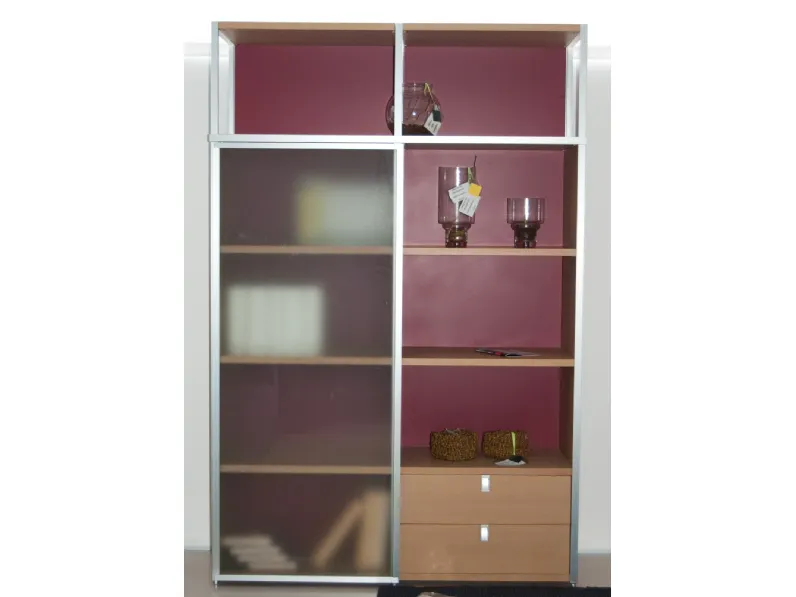 Libreria Polyformitalia in legno a prezzo Outlet: scopri Libreria poliform mod. syto