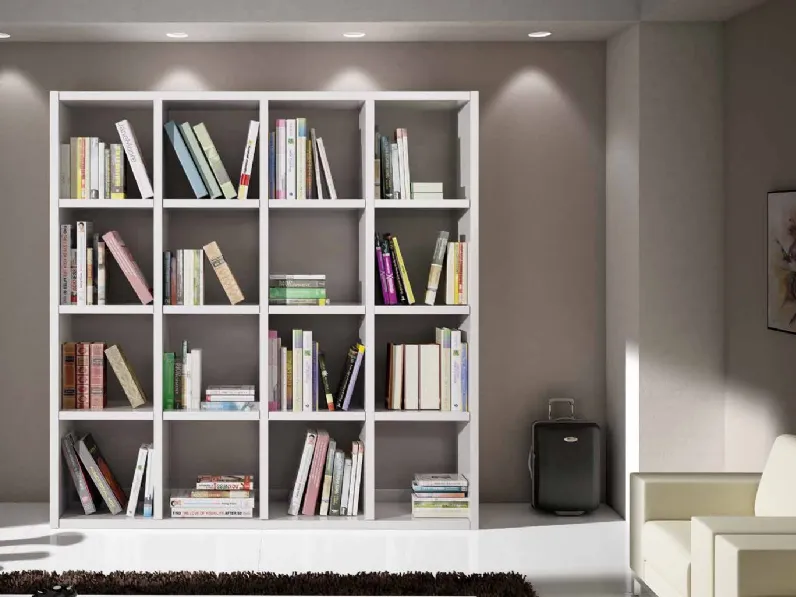 Libreria modello Libreria quadrotti bianca  di Lion's a prezzo scontato