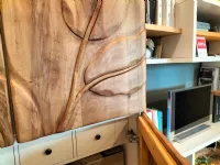 Libreria Artigianale in legno a prezzo Outlet: scopri Mobile artigianale in legno massello