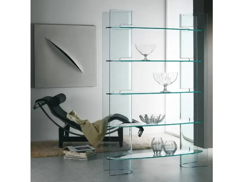 Libreria Modello slalom stile design di La vetreria scontata del 40%