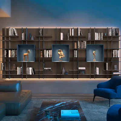 Libreria Movida cube stile design di Olivieri scontata del 30%