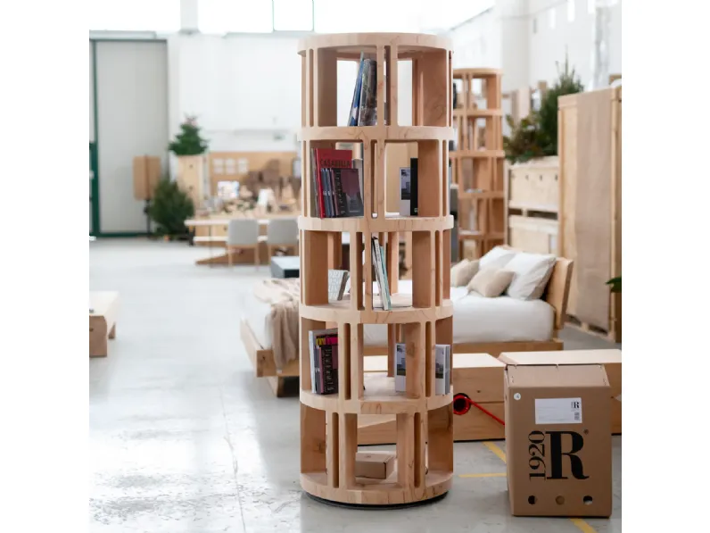 Libreria Riva 1920 in legno in Offerta Outlet: scopri Torre lignea