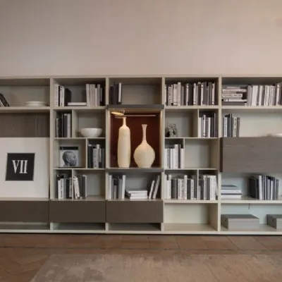 Libreria modello Wall system di Poliform a prezzo scontato