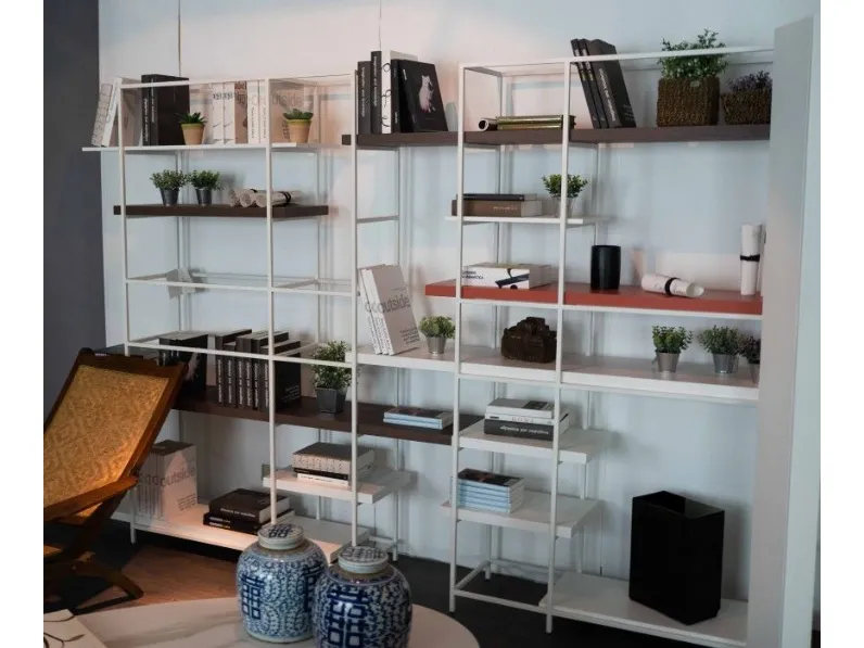 Libreria Modulnova in metallo a prezzo scontato: scopri Plain